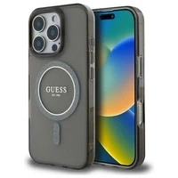 Guess GUHMP16LHFGEREK iPhone 16 Pro 6.3" czarny/black hardcase IML Glitter Circle MagSafe