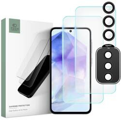 SZKŁO HARTOWANE TECH-PROTECT SUPREME SET 3-PACK GALAXY A55 5G CLEAR