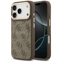 Etui Guess 4G PU Classic Logo MagSafe na iPhone 17 Pro - brązowe