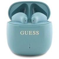Guess słuchawki Bluetooth GUTWSJ14ESGQ TWS + stacja dokująca turkusowy/turquoise Printed Classic Logo