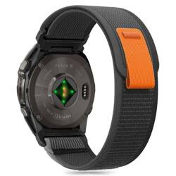 TECH-PROTECT NYLON GARMIN FENIX 5X / 5X PLUS / 6X / 6X PRO / 7X / 8 / 8 PRO (51 MM) BLACK/ORANGE