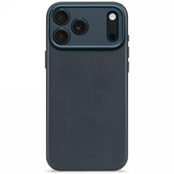 Decoded Leather Backcover - skórzana obudowa ochronna do iPhone 17 Pro kompatybilna z MagSafe (navy shadow)