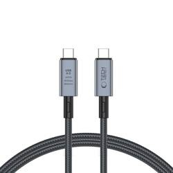 TECH-PROTECT ULTRABOOST MAX USB 4.0 8K 40GBPS TYPE-C CABLE PD 240W 100CM GREY