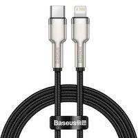 Baseus Cafule Metal Data kabel USB Typ C - Lightning 20 W Power Delivery 1 m czarny (CATLJK-A01)