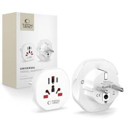 TECH-PROTECT WL-09 UNIVERSAL TRAVEL ADAPTER FROM EU WHITE