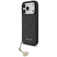 Etui Guess 4G Charms Collection MagSafe na iPhone 17 Pro - czarne