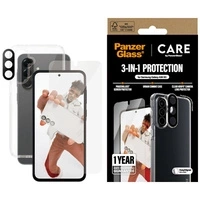 Zestaw ochronny CARE by PanzerGlass Flagship 3w1 Etui+Szkło+Lens na Samsung Galaxy A56 5G - przezroczysty