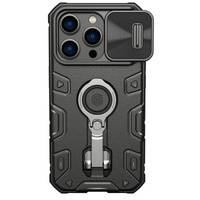 Nillkin CamShield Armor Pro Case etui iPhone 14 Pro pancerny pokrowiec podstawka ring czarny
