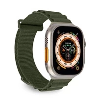 Puro 'EXTREME' polyester watch band for Apple Watch 42-44-45-49mm, dark green