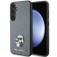 Karl Lagerfeld KLHCS24SPSAKCMPG S24 S921 hardcase szary/grey Saffiano Karl & Choupette Metal Pin