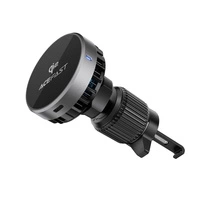 Uchwyt samochodowy Acefast D40 z ładowarką magnetyczną Qi2 15W do kratki nawiewu - czarny