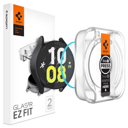 SZKŁO HARTOWANE SPIGEN GLAS.TR ”EZ-FIT” 2-PACK GALAXY WATCH 6 (44 MM) CLEAR
