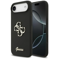 Etui Guess Silicone Big 4G Script na iPhone Air - czarne