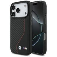 Etui BMW M Carbon Line & Logo MagSafe na iPhone 17 Pro - czerwone
