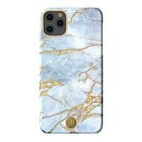 Kingxbar Marble Series eleganckie etui pokrowiec z nadrukiem marmur iPhone 11 Pro Max biało-błękitny
