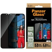 Szkło prywatyzujące PanzerGlass Ultra-Wide Fit na iPhone 16e / 14 / 13 / 13 Pro