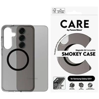 Etui CARE by PanzerGlass Flagship Urban Combat Black QI do Samsung Galaxy S25+ - półprzezroczysty dymny