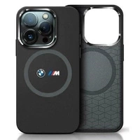 BMW BMHMP16S23SROK iPhone 16 6.1"         czarny/black hardcase M Silicone Printed Ring MagSafe