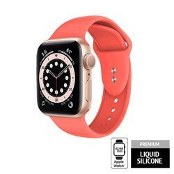 Crong Liquid - Pasek do Apple Watch 42/44/45 mm (koralowy)