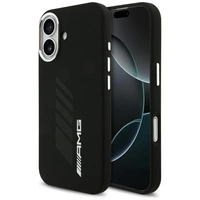 Etui AMG Silicone Oversize Rhombs MagSafe na iPhone 17 - czarne