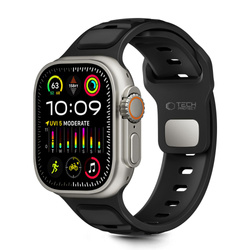 TECH-PROTECT ICONBAND LINE APPLE WATCH 8 / 9 / 10 / 11 / SE / ULTRA (44 / 45 / 46 / 49 MM) BLACK/BLACK
