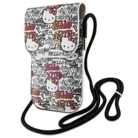 Torebka Hello Kitty Leather Tags Graffiti Cord - beżowa