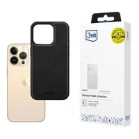 Etui 3mk Hardy Apple Silky Leather MagCase na iPhone 13 Pro - czarne