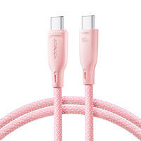 Kabel Joyroom Multi-Color Series SA34-CC3 USB-C / USB-C 60W szybki transfer 1m - różowy