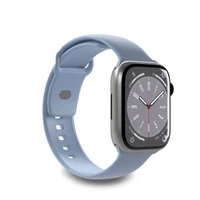 Puro "ICON" Silicone watchband for Apple Watch 42–44–45-49mm, light blue