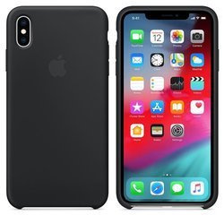Apple Silicone Case - Silikonowe etui iPhone Xs Max (czarny)