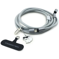 Kabel Karl Lagerfeld CBDY Choupette Charm USB-C / USB-C smycz - szary
