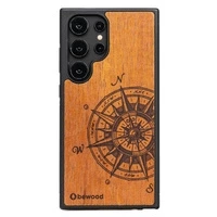 Etui Bewood Traveler Merbau drewniane na Samsung Galaxy S24 Ultra - jasnobrązowe