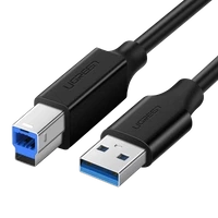 Kabel Ugreen US210 10372 do drukarki USB-A 3.0 / USB-B 5Gbps 2m - czarny