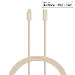 Kanex DuraBraid - Kabel połączeniowy USB-C (Power Delivery) na Lightning MFi 1,2 m (Gold)