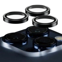 Ochrona aparatu PanzerGlass Hoops Camera na iPhone 15 Pro / 15 Pro Max - z czarną ramką