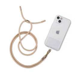 SMYCZ DO TELEFONU TECH-PROTECT CHAIN ”2” UNIVERSAL STRAP BEIGE/GOLD